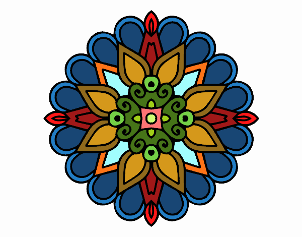 Un mandala estilo árabe