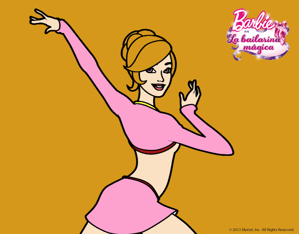 Barbie en postura de ballet