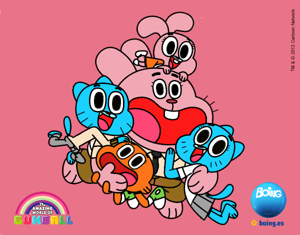 Gumball y amigos contentos