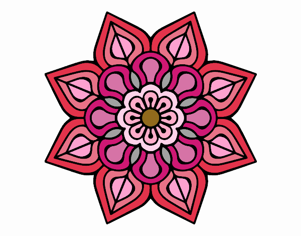 Mandala de flor sencilla