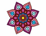 Mandala de flor sencilla