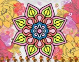 Mandala de flor sencilla