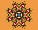 Mandala de flor sencilla