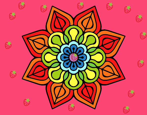 Mandala de flor sencilla