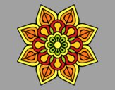 Mandala de flor sencilla