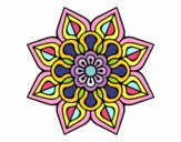 Mandala de flor sencilla