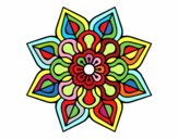 Mandala de flor sencilla