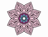 Mandala de flor sencilla