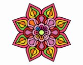 Mandala de flor sencilla