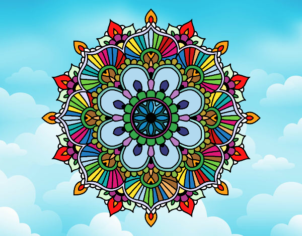 Mandala destello floral