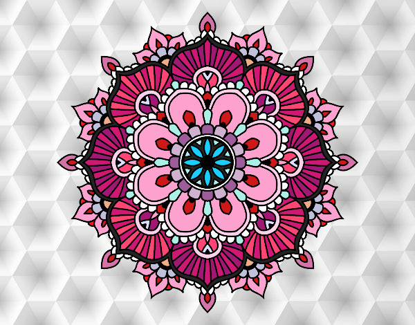 Mandala destello floral