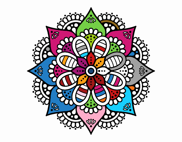 Mandala flor de primavera