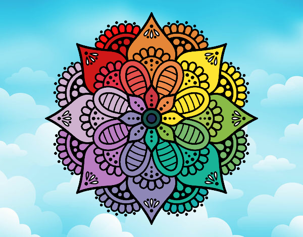 Mandala flor de primavera