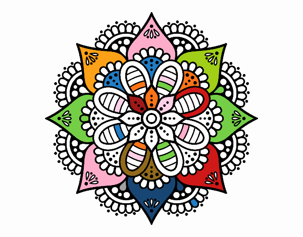 Mandala flor de primavera