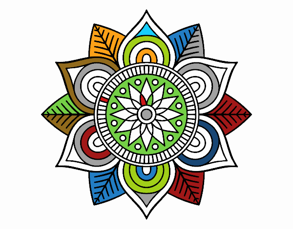 Mandala flor estelar