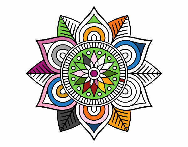 Mandala flor estelar