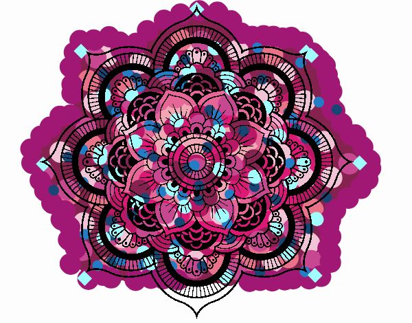 Mandala flor oriental