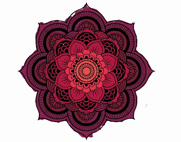 Mandala flor oriental