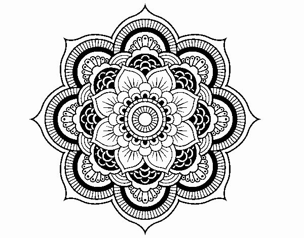 Mandala flor oriental