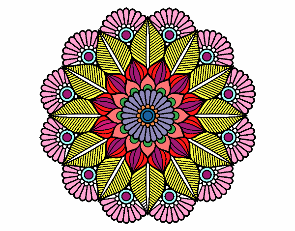 Mandala jardín vegetal