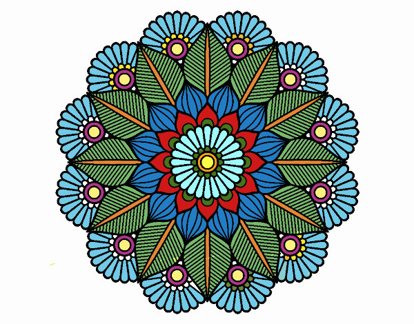 Mandala jardín vegetal