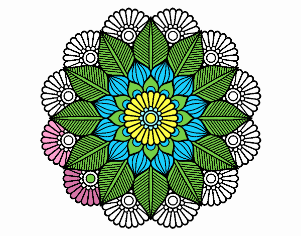 Mandala jardín vegetal