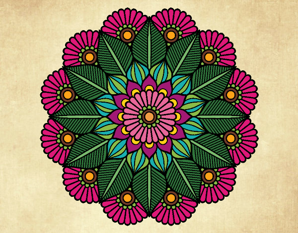 Mandala jardín vegetal