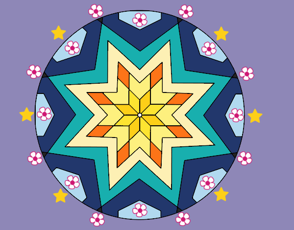 Mandala mosaico estrella