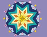 Mandala mosaico estrella