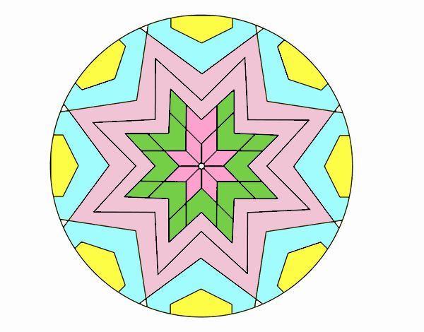 Mandala mosaico estrella