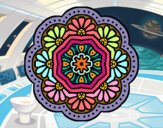 Mandala mosaico modernista