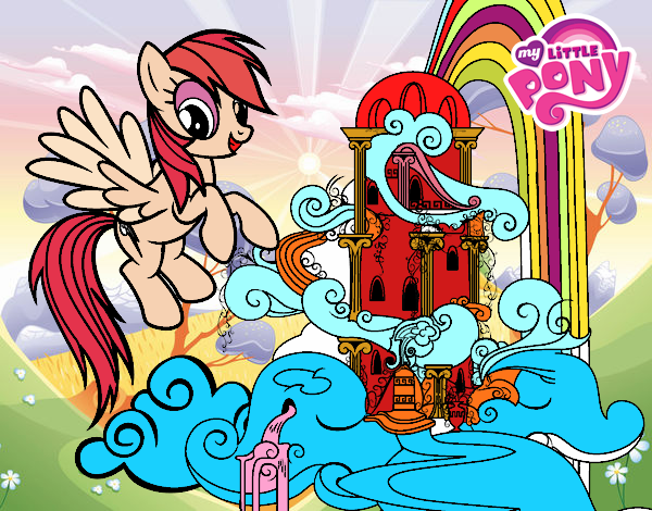 Rainbow Dash en su palacio