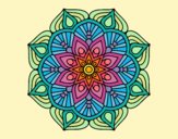 Un mandala de flor oriental