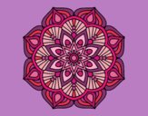 Un mandala de flor oriental