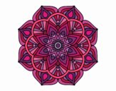 Un mandala de flor oriental