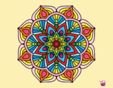 Un mandala de flor oriental