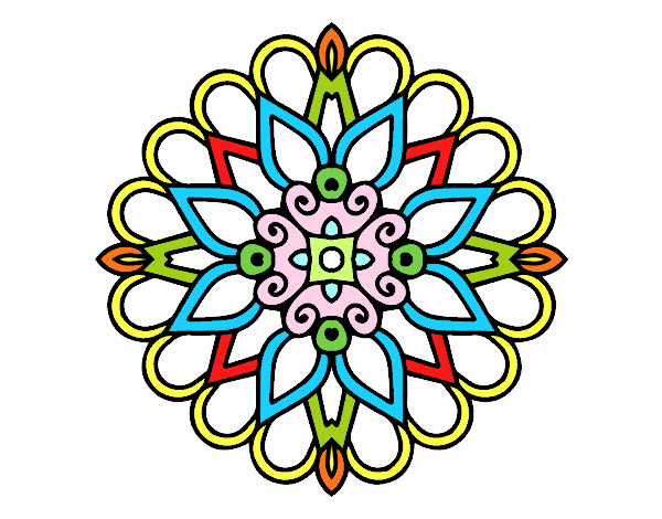 Un mandala estilo árabe