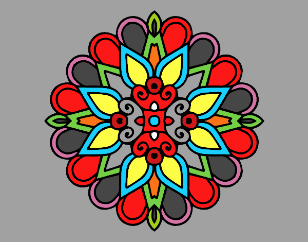 Un mandala estilo árabe