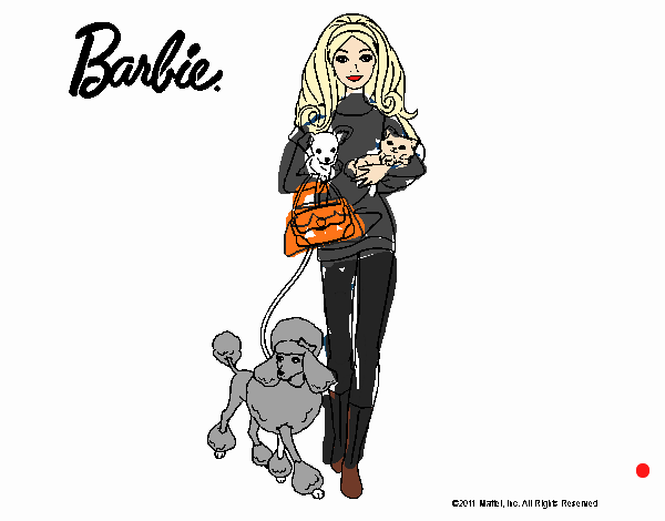 Barbie con sus mascotas