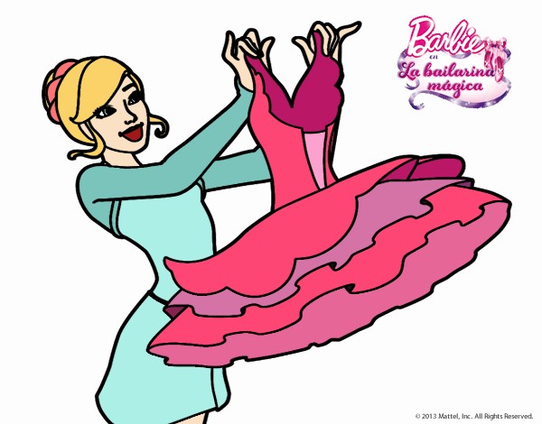 Barbie y su vestido de ballet