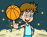 Jugador de baloncesto junior