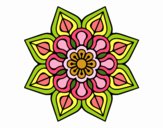 Mandala de flor sencilla