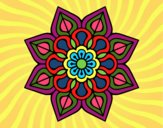 Mandala de flor sencilla