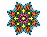 Mandala de flor sencilla