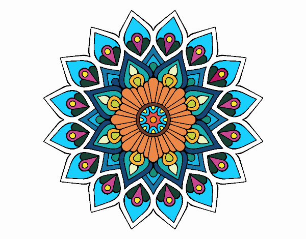 Mandala destello creciente