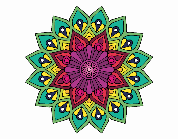 Mandala destello creciente