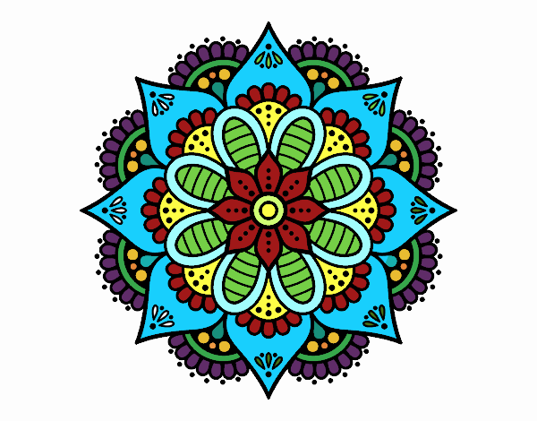 Mandala flor de primavera