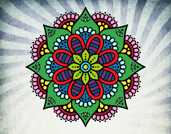 Mandala flor de primavera