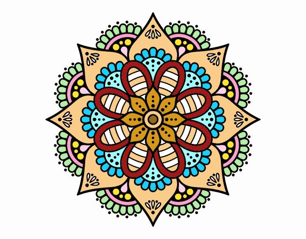 Mandala flor de primavera