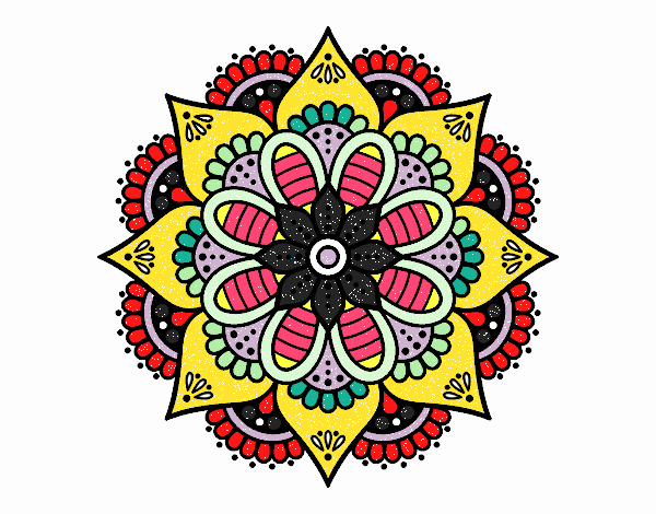 Mandala flor de primavera